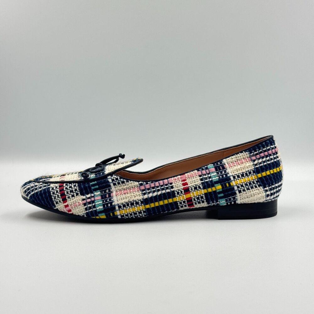 Kate Spade New York Womens 7B Multi Color Tweed Devi Bow Pointed Toe Flats